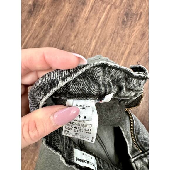 American Apparel Black Jean Shorts - Picture 3 of 5